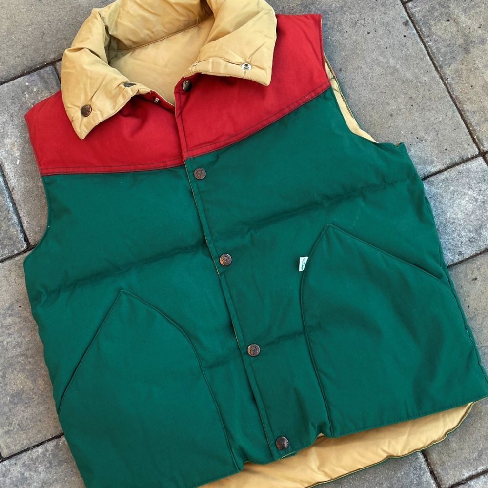 Penfield Down Puffer Vest Size Men's Small 1980's Reversible